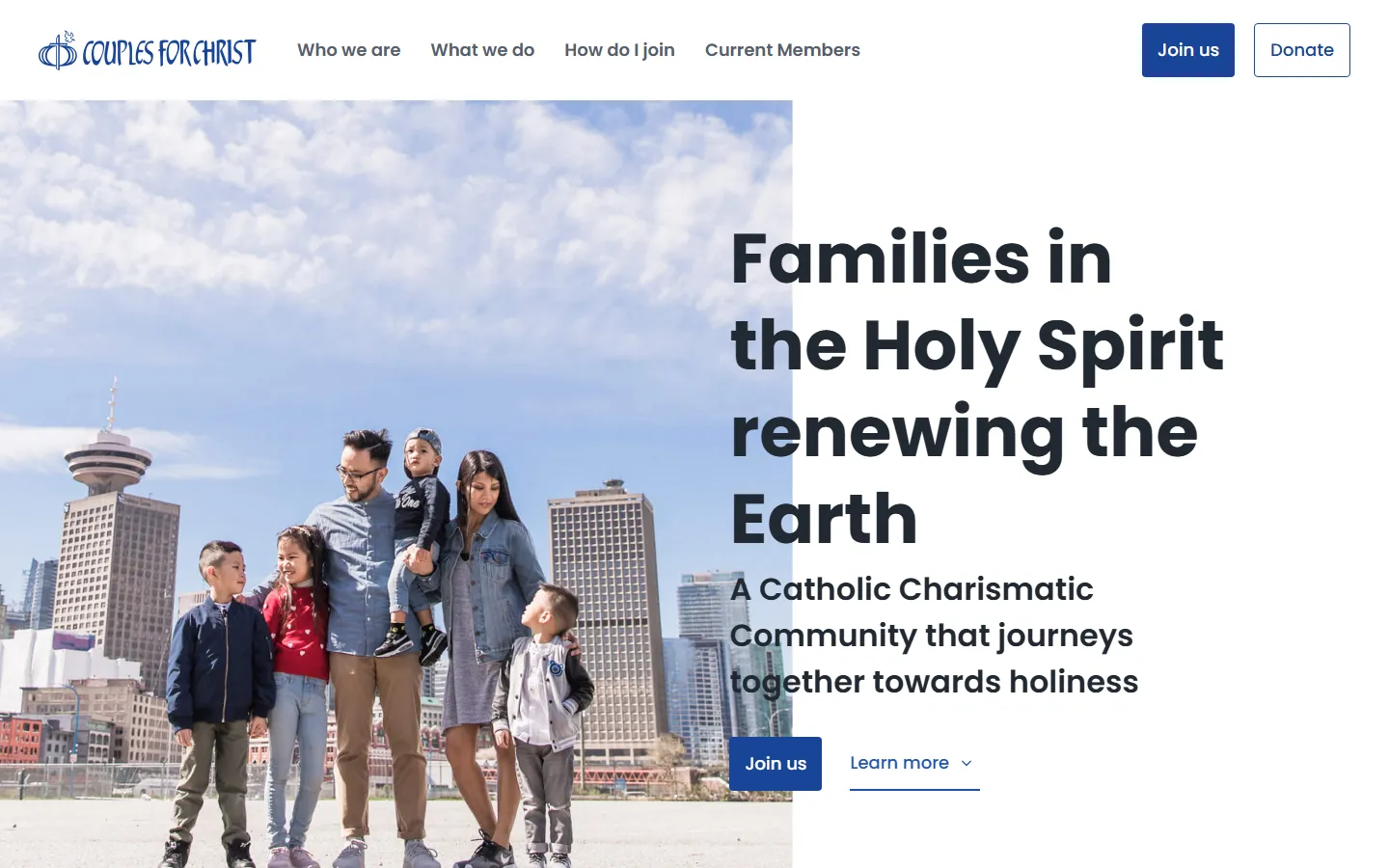 Couples for Christ Canada website, desktop view